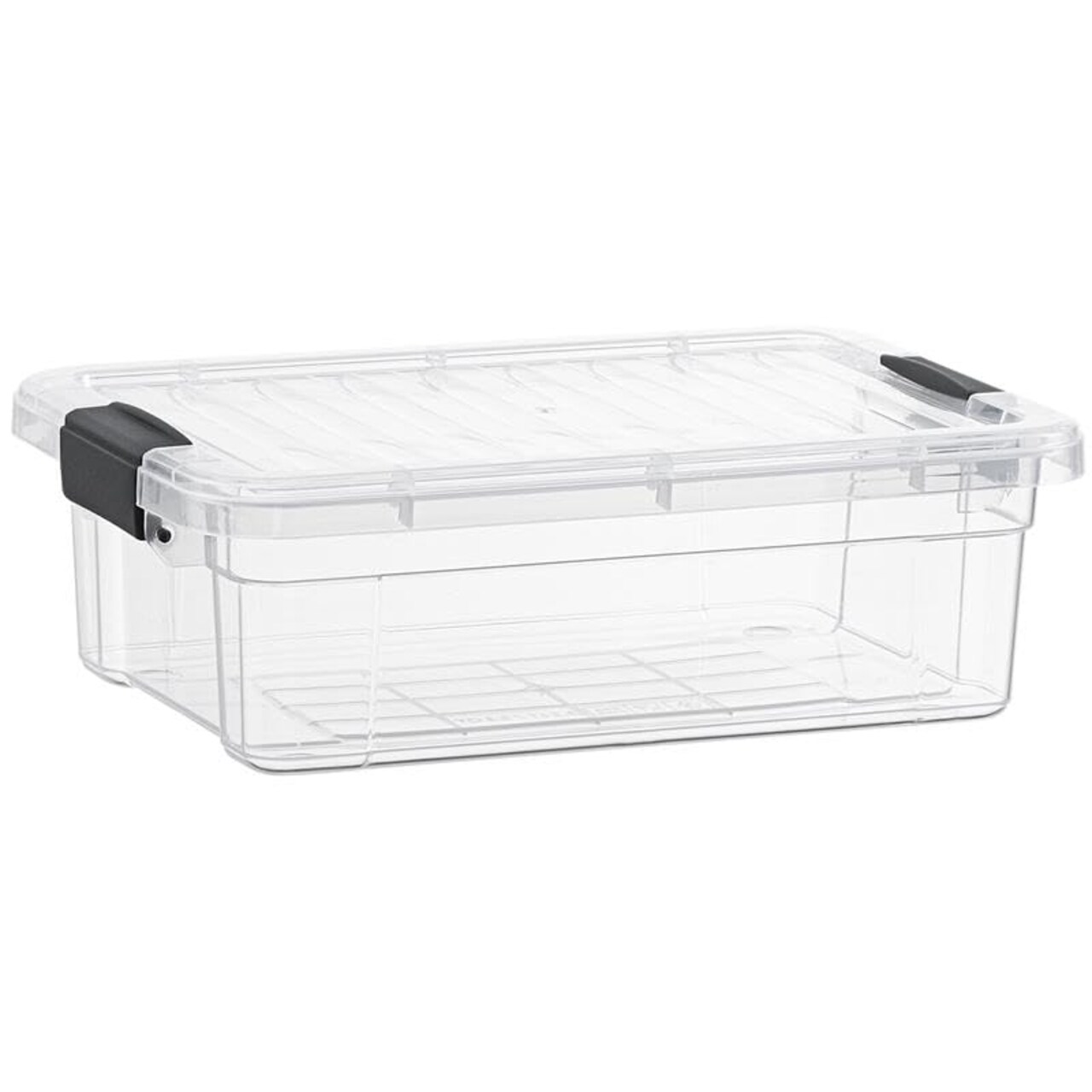 Superio Clear Storage Box with Lid, Plastic Container Bins for Organizing, Stackable Crates, BPA Free, Non Toxic, Odor Free, Organizers for Home, Office, School, and Dorm